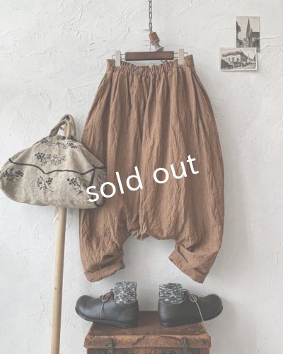 画像7: Reliure／サルエルパンツ・アンティークブラウン