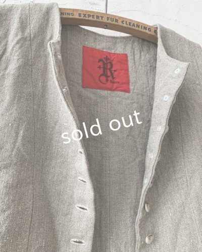 画像7: Reliure／ボタンベスト・リトアニアリネン