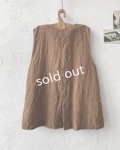 画像8: Reliure／ボタンベスト・アンティークブラウン