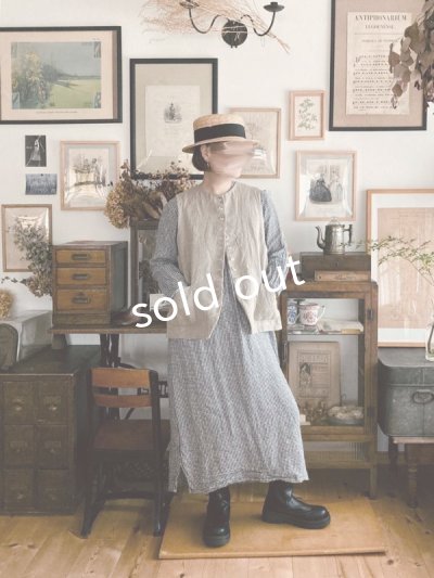 画像14: Reliure／ボタンベスト・アンティークブラウン