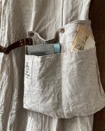画像5: MARCHE' DE SOEUR／種蒔のエプロン・クラッシュリネン (5)