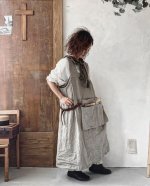画像11: MARCHE' DE SOEUR／種蒔のエプロン・クラッシュリネン (11)