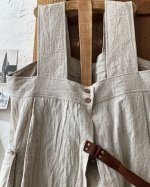 画像9: MARCHE' DE SOEUR／種蒔のエプロン・クラッシュリネン (9)