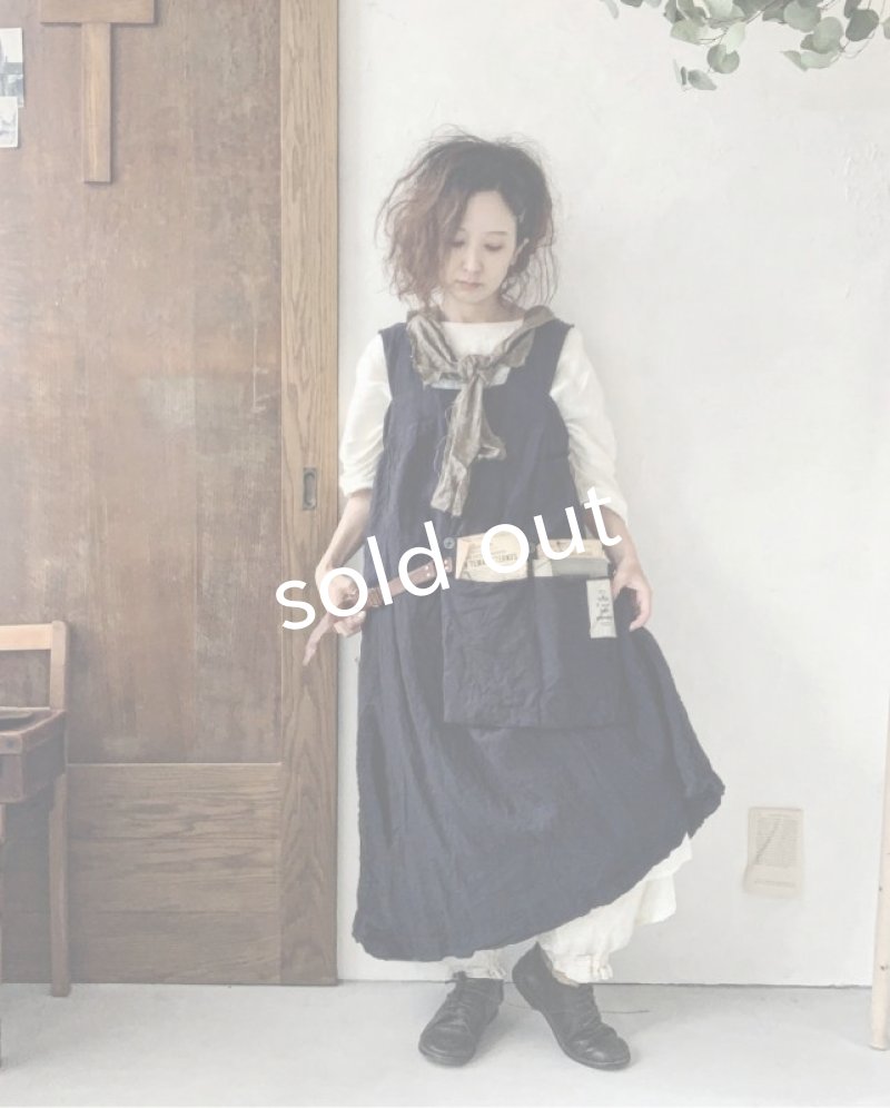 画像11: MARCHE' DE SOEUR／種蒔のエプロン・濃紺 (11)