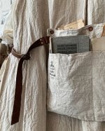画像4: MARCHE' DE SOEUR／種蒔のエプロン・クラッシュリネン (4)