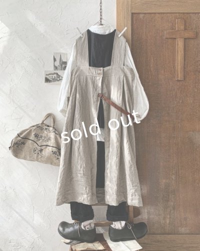 画像4: MARCHE' DE SOEUR／種蒔のエプロン・リトアニアリネン