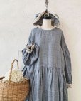 画像3: Avenue／バイカラーフードワンピース・ネイビー