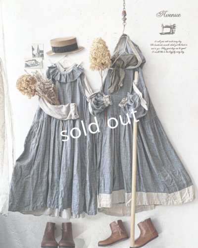 画像10: Avenue／バイカラーフードワンピース・ネイビー