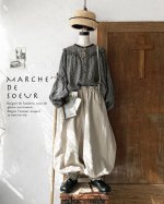 画像1: MARCHE' DE SOEUR／ピエロパンツ・杢ベージュ (1)