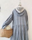 画像4: Avenue／バイカラーフードワンピース・ネイビー
