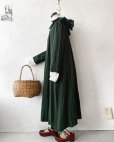 画像8: HALLELUJAH／Robe Medievale a Capuche フードドレス・dark green 