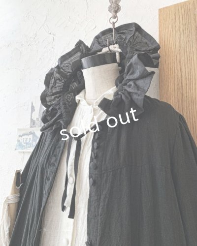 画像6: HALLELUJAH/Robe Medievale a Capuche フードドレス・black
