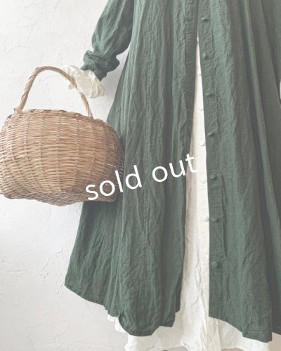 画像7: HALLELUJAH/Robe Medievale a Capuche フードドレス・dark green