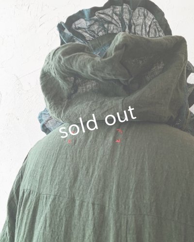 画像6: HALLELUJAH/Robe Medievale a Capuche フードドレス・dark green