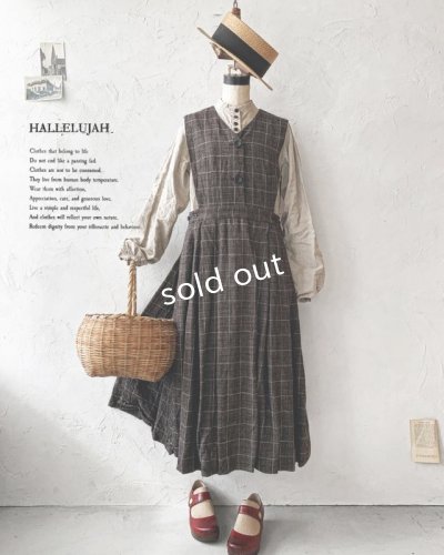 画像1: HALLELUJAH／ Robe La Petite Gardeuse d'oies ガチョウ番の少女のローブ・brown