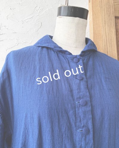 画像3: HALLELUJAH/Chemise a la Reine Robe 王女のシャツローブ・lapis lazuli