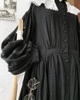 画像3: HALLELUJAH／Chemise a la Reine Robe 王女のシャツローブ・black