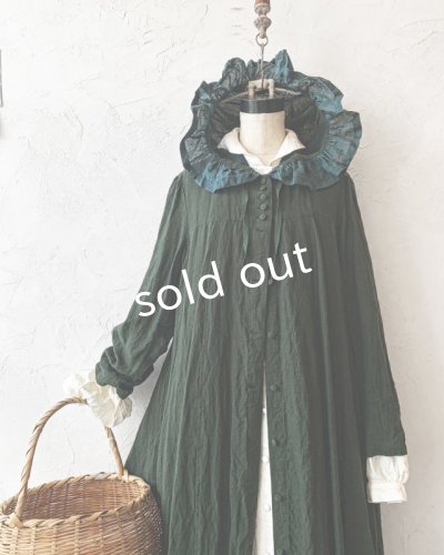 画像5: HALLELUJAH/Robe Medievale a Capuche フードドレス・dark green