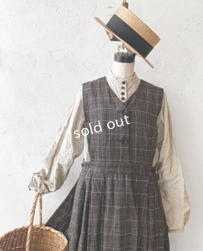 画像2: HALLELUJAH／ Robe La Petite Gardeuse d'oies ガチョウ番の少女のローブ・brown