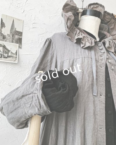 画像9: HALLELUJAH/Robe Medievale a Capuche フードドレス・gray