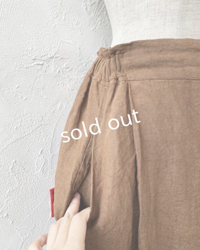 画像7: Reliure／タックパンツ・アンティークブラウン
