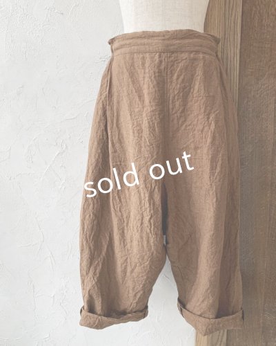 画像6: Reliure／タックパンツ・アンティークブラウン