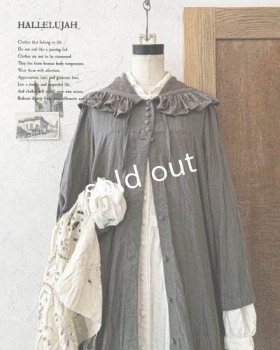 画像4: HALLELUJAH/Robe Medievale a Capuche フードドレス・gray