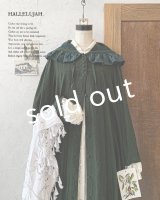 HALLELUJAH／Robe Medievale a Capuche フードドレス・dark green 