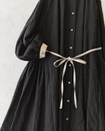 画像10: 【アンティークレースコサージュ付き】MARCHE' DE SOEUR／アンのリボンワンピース・ブラック (10)