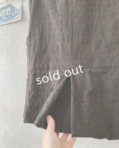 画像8: Reliure／ボタンベスト・ダークセピア