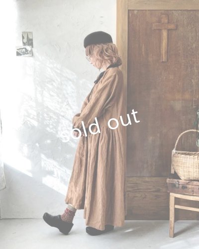 画像14: 【アンティークレースコサージュ付き】MARCHE' DE SOEUR／アンのリボンワンピース・アンティークブラウン