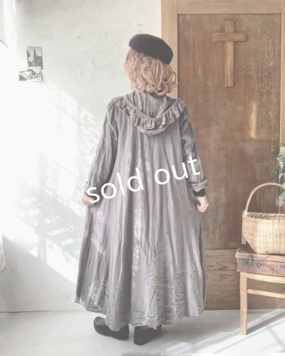画像13: HALLELUJAH/Robe Medievale a Capuche フードドレス・dark green