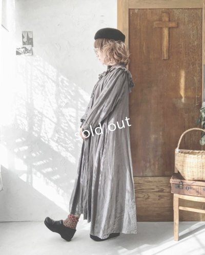 画像2: HALLELUJAH／Robe Medievale a Capuche フードドレス・gray
