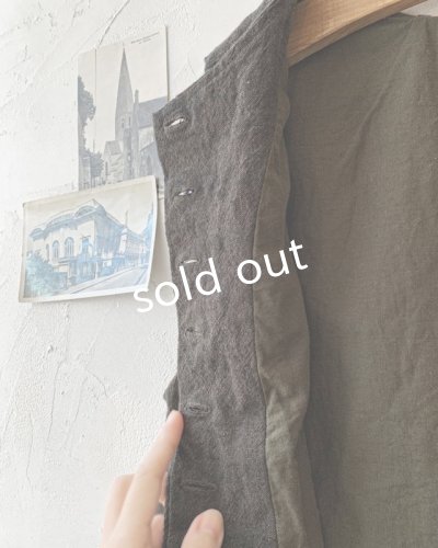 画像5: Reliure／ボタンベスト・ダークセピア