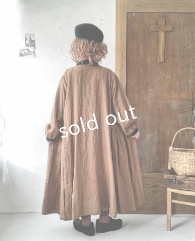 画像15: 【アンティークレースコサージュ付き】MARCHE' DE SOEUR／アンのリボンワンピース・アンティークブラウン