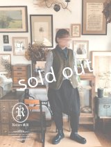 Reliure／ボタンベスト・ウールフォレスト