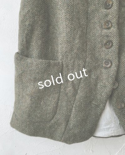 画像6: Reliure／ボタンベスト・ウールフォレスト