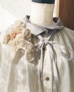 画像3: 【アンティークレースコサージュ付き】MARCHE' DE SOEUR／アンのリボンワンピース・ミルク (3)