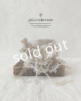pollenbienco／アンティークレースのクッションブレスレット・B