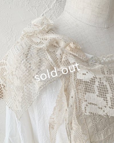 画像5: pollenbienco/アンティークレースのブラウス