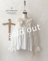 pollenbienco／アンティークレースのブラウス