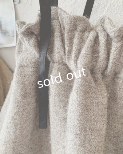 画像6: MARCHE' DE SOEUR／シェットランドウールヘリンボーン ピエロパンツ・モカベージュ