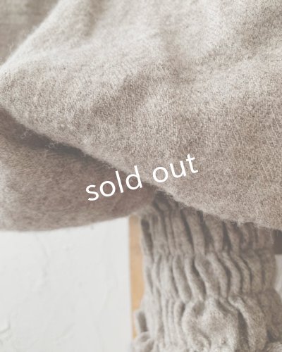 画像5: MARCHE' DE SOEUR／シェットランドウールヘリンボーン ピエロパンツ・モカベージュ