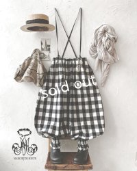 MARCHE' DE SOEUR／ほんわりピエロパンツ・ブロックチェック