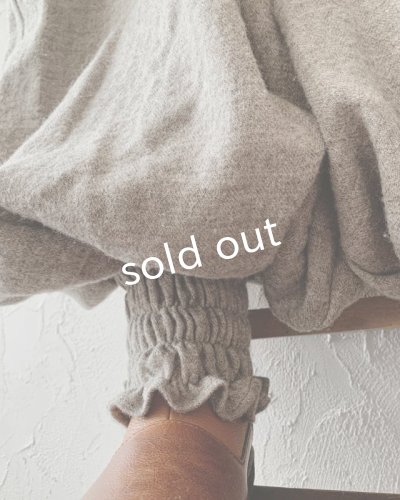 画像4: MARCHE' DE SOEUR／シェットランドウールヘリンボーン ピエロパンツ・モカベージュ