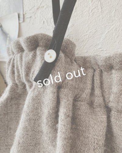 画像8: MARCHE' DE SOEUR／シェットランドウールヘリンボーン ピエロパンツ・モカベージュ