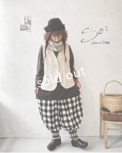 画像7: MARCHE' DE SOEUR／ほんわりピエロパンツ・ブロックチェック