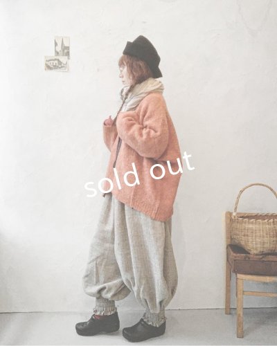 画像10: MARCHE' DE SOEUR／シェットランドウールヘリンボーン ピエロパンツ・モカベージュ