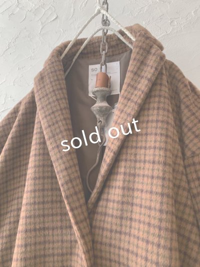 画像2: 【30%OFF】SO／ちび衿テーラードコート・ガンクラブチェック