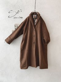 【30%OFF】SO／ちび衿テーラードコート・ガンクラブチェック